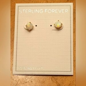 Sterling Forever Opal Earrings Gold 925 Sterling Silver